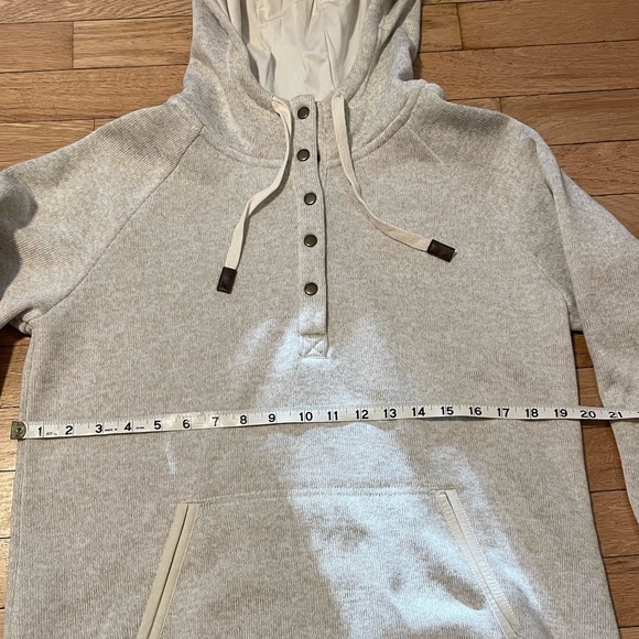 Eddie Bauer Cozy Cream Women's Hooded Sweater L - Picture 7 of 8